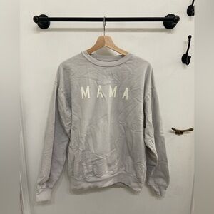 Gray 'MAMA' Sweatshirt